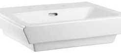 Outlet 🎉 PROFLO® Kenai 23 x 18-1/2 in. Rectangular Fireclay Pedestal Bathroom Sink, 4 in. Centerset in White 😍