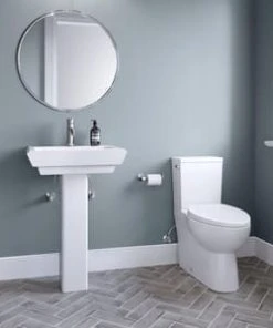Outlet 🎉 PROFLO® Kenai 23 x 18-1/2 in. Rectangular Fireclay Pedestal Bathroom Sink, 4 in. Centerset in White 😍 8 Outlet 🎉 PROFLO® Kenai 23 x 18-1/2 in. Rectangular Fireclay Pedestal Bathroom Sink, 4 in. Centerset in White 😍 -Cheap Proflo Shop Query 603