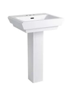 Outlet 🎉 PROFLO® Kenai 23 x 18-1/2 in. Rectangular Fireclay Pedestal Bathroom Sink, 4 in. Centerset in White 😍 9 Outlet 🎉 PROFLO® Kenai 23 x 18-1/2 in. Rectangular Fireclay Pedestal Bathroom Sink, 4 in. Centerset in White 😍 -Cheap Proflo Shop Query 604