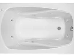 Cheapest ⌛ PROFLO® Lansford 60 x 32 in. Whirlpool Drop-In Bathtub with End Drain in White 😉