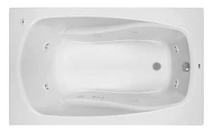 Cheapest ⌛ PROFLO® Lansford 60 x 32 in. Whirlpool Drop-In Bathtub with End Drain in White 😉 1 Cheapest ⌛ PROFLO® Lansford 60 x 32 in. Whirlpool Drop-In Bathtub with End Drain in White 😉