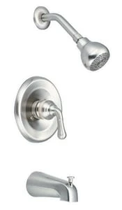 Flash Sale ✨ PROFLO® Single Handle Single Function Bathtub & Shower Faucet in Brushed Nickel (Trim Only) ❤️ 1 Flash Sale ✨ PROFLO® Single Handle Single Function Bathtub & Shower Faucet in Brushed Nickel (Trim Only) ❤️