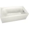 Budget ✨ PROFLO® Plus Series 66 x 36 in. Whirlpool Alcove Bathtub Right Drain in Biscuit 👍