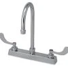 Buy ❤️ PROFLO® 1.5 gpm 8 in. Centerset Two Handle Deck Mount Gooseneck Bathroom Sink Faucet in Polished Chrome 👍