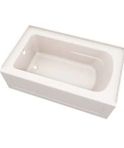 Hot Sale 😀 PROFLO® Hillsboro 60 x 36 in. Soaker Alcove Bathtub with Left Drain in Biscuit ⌛