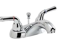 Best Sale 🎁 PROFLO® Two Handle Centerset Bathroom Sink Faucet with Pop-Up Drain Assembly in Polished Chrome 😉