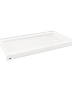 Cheapest 🎁 PROFLO® Bannack 60 x 32 in. Enameled Steel Shower Floor with Right Drain in White 🛒