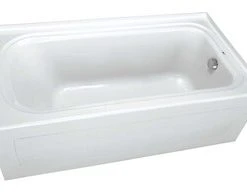 Flash Sale 🔔 PROFLO® Plus A Series 72 x 42 in. Whirlpool Alcove Bathtub Left Drain in Biscuit 👏