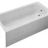 Best Sale ✨ PROFLO® 60 x 30 in. Soaker Alcove Bathtub with Right Drain in White ❤️