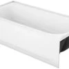 Hot Sale 🌟 PROFLO® Folsom 60 x 30 in. Alcove Bathtub with Right-Hand Drain in Bone 🎉