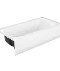 Flash Sale 😉 PROFLO® Folsom 60 x 32 in. Soaker Alcove Bathtub with Right Drain in White ✔️