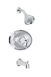 Brand new ⌛ PROFLO® Single Handle Single Function Bathtub & Shower Faucet in Polished Chrome Trim Only 🧨