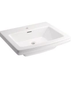 Brand new 🌟 PROFLO® Holyoke 24-1/2 x 20-1/2 in. Rectangular Fireclay Pedestal Bathroom Sink, Single Hole in White ❤️