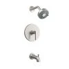 Best Sale 🎉 PROFLO® Pixley Single Handle Bathtub & Shower Faucet in Brushed Nickel Trim Only 😍