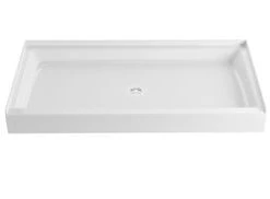 Deals 💯 PROFLO® Morenci 60 x 34 in. Rectangle Shower Base in White ⭐